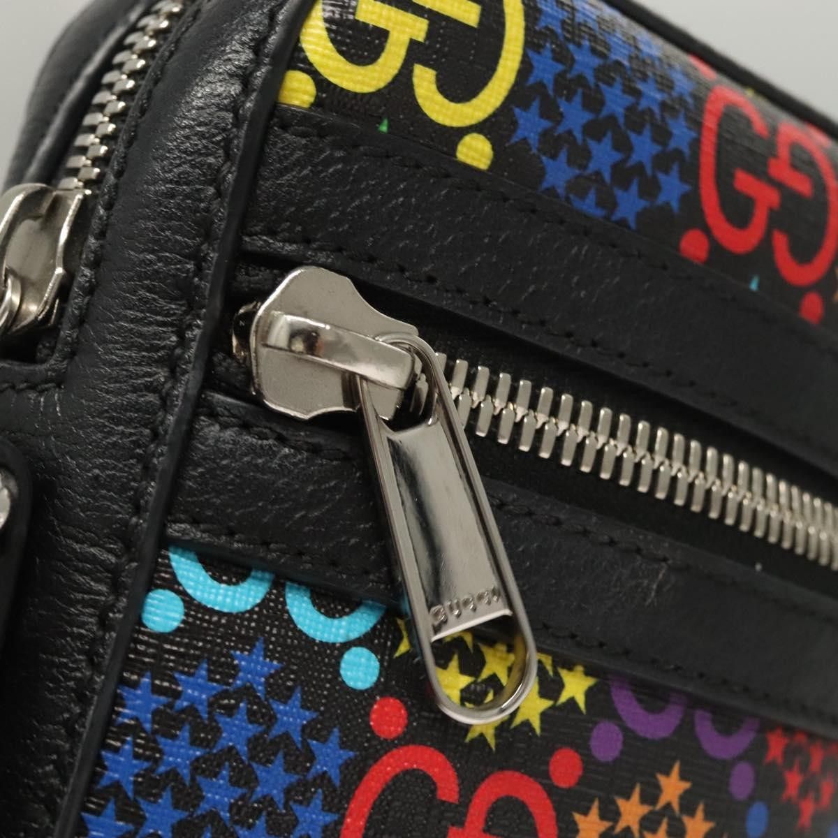 Gucci Gucci Front Zip Messenger Bag Psychedelic Print GG Coated Canvas Size ONE SIZE - 19 Thumbnail