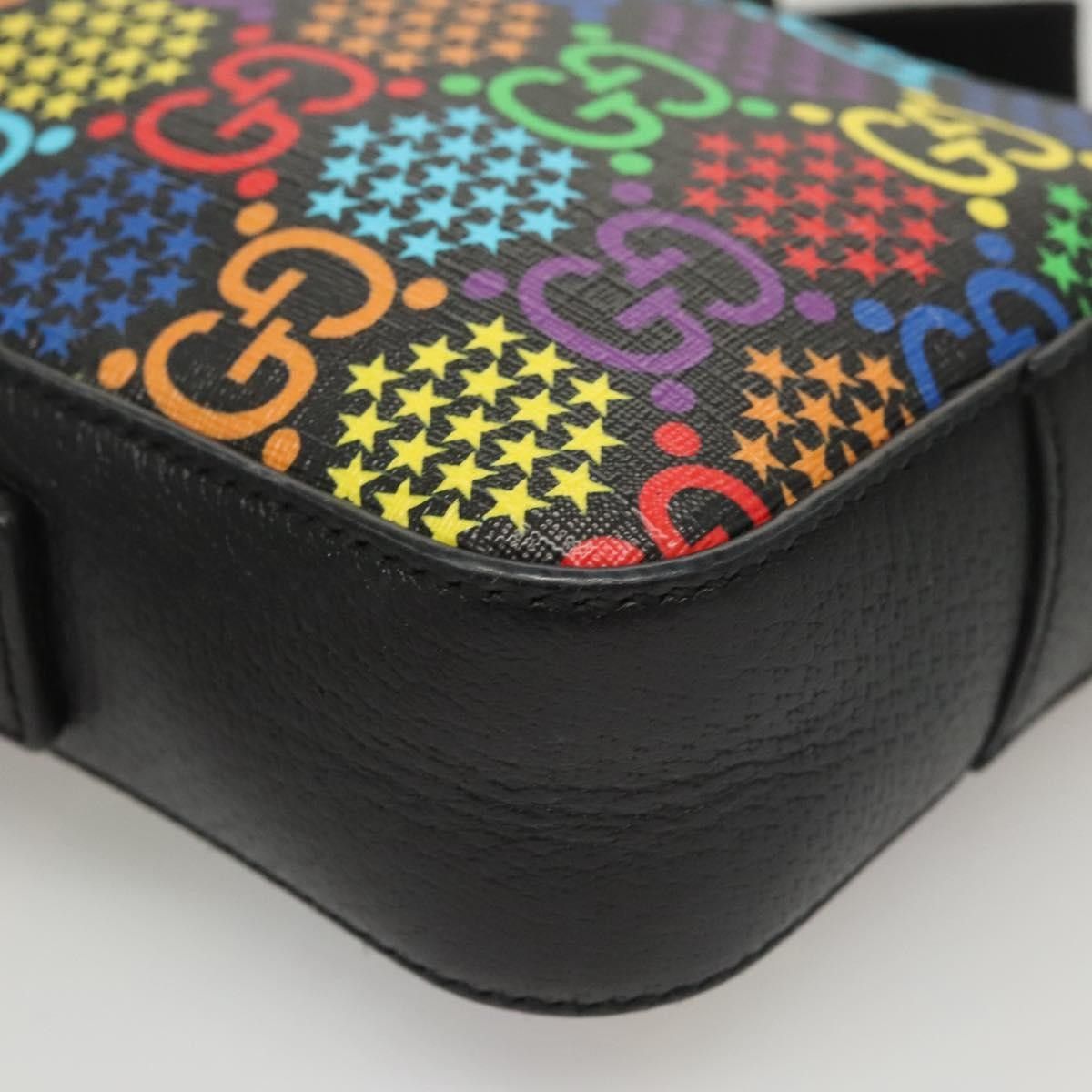 Gucci Gucci Front Zip Messenger Bag Psychedelic Print GG Coated Canvas Size ONE SIZE - 10 Thumbnail