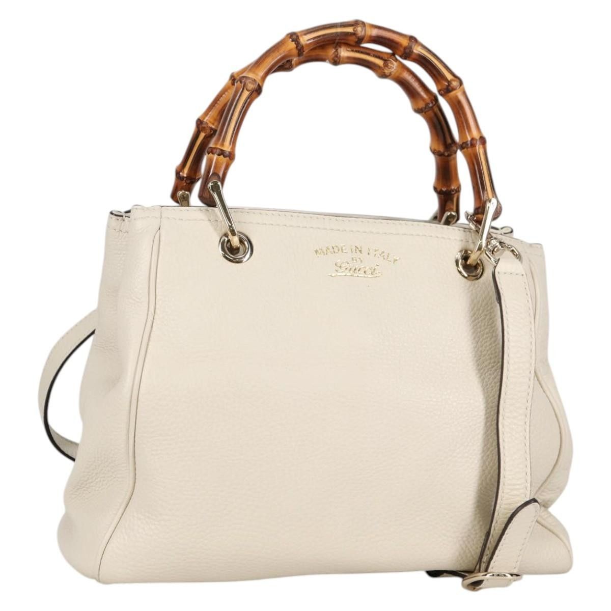 Gucci Gucci Bamboo shopper bag Leather Size ONE SIZE - 13 Thumbnail