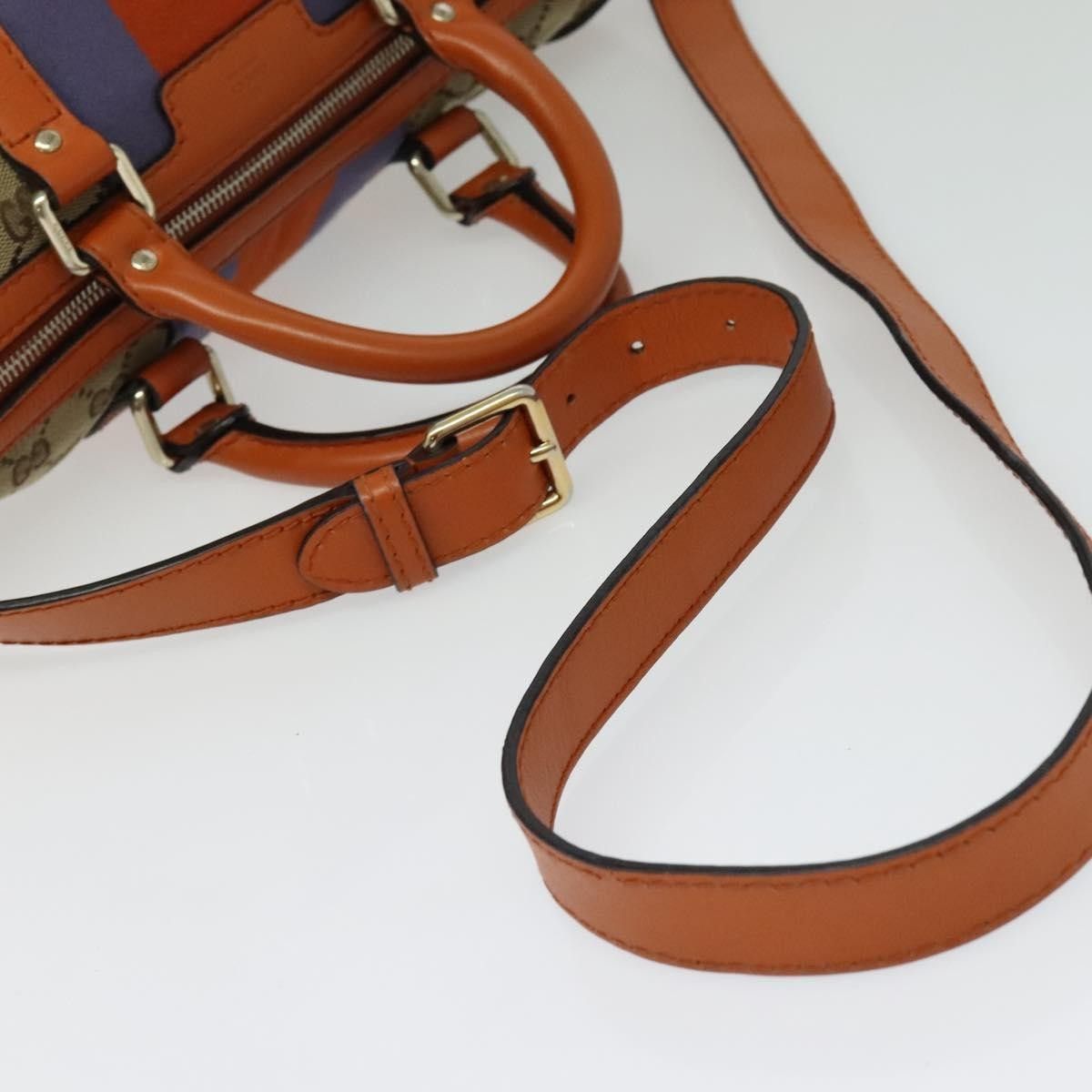 Gucci Gucci Vintage Web Boston Bag Canvas Size ONE SIZE - 8 Thumbnail
