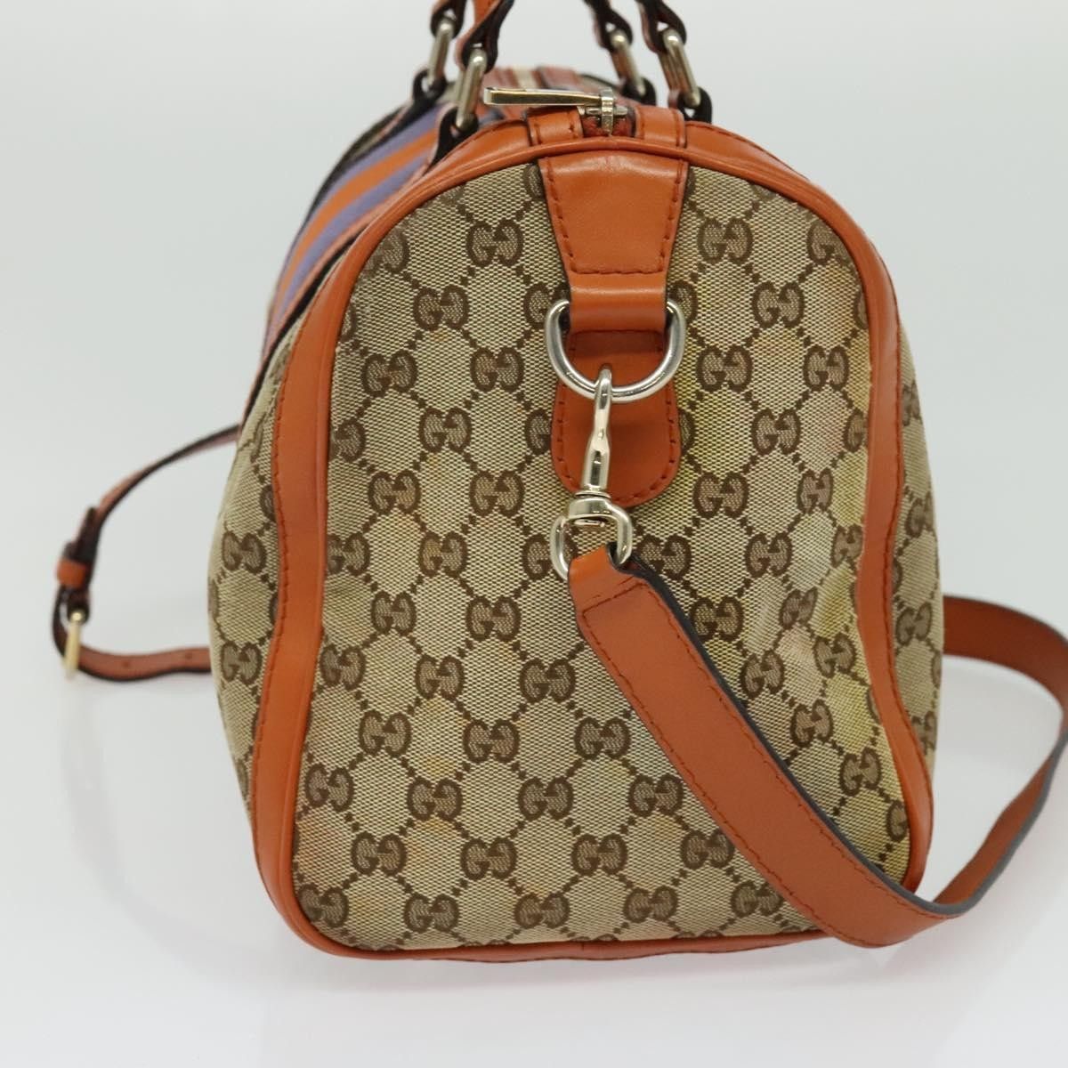 Gucci Gucci Vintage Web Boston Bag Canvas Size ONE SIZE - 3 Thumbnail