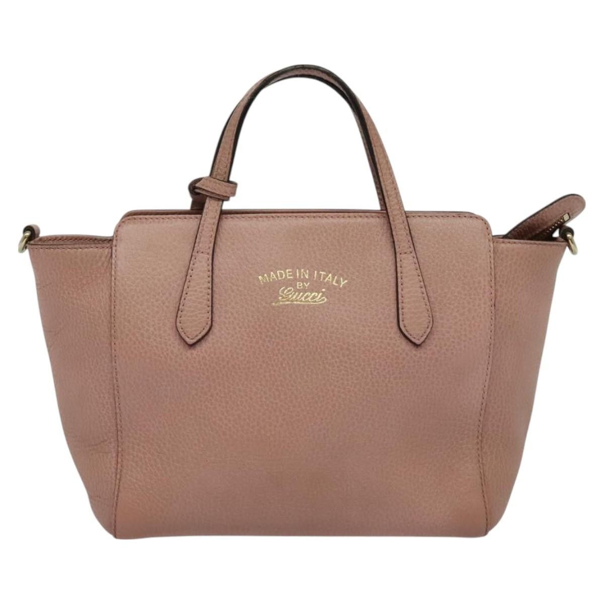 Gucci Gucci Swing Crossbody Bag Pebbled Leather Size ONE SIZE - 16 Thumbnail