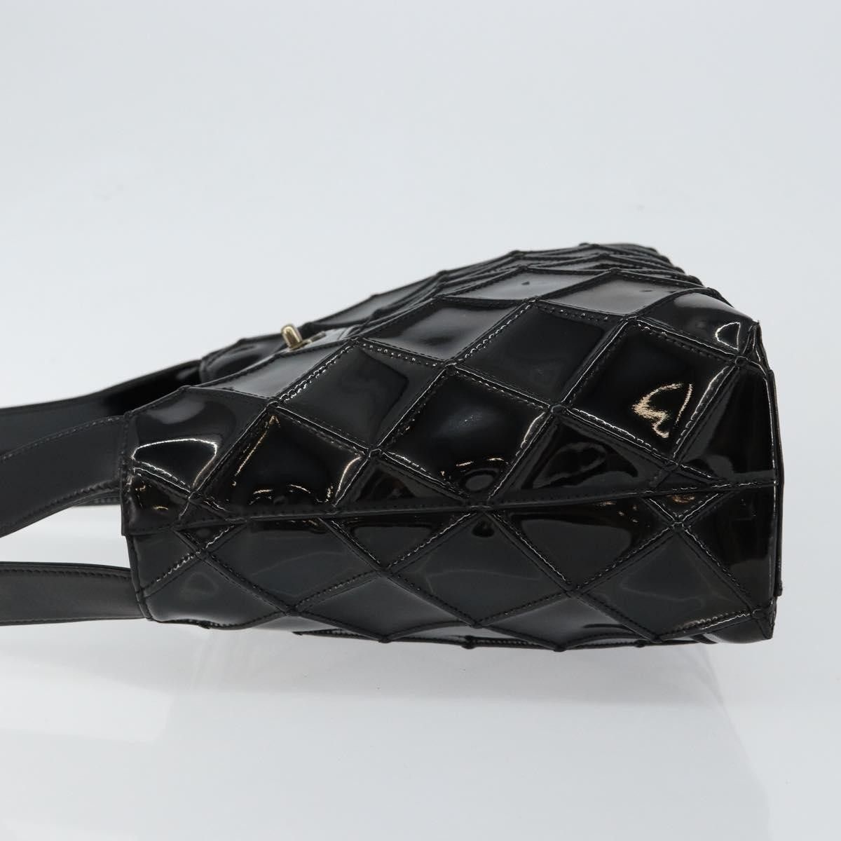 Chanel Chanel Vintage CC Lock Flap Shoulder Bag Quilted Patent Size ONE SIZE - 4 Thumbnail