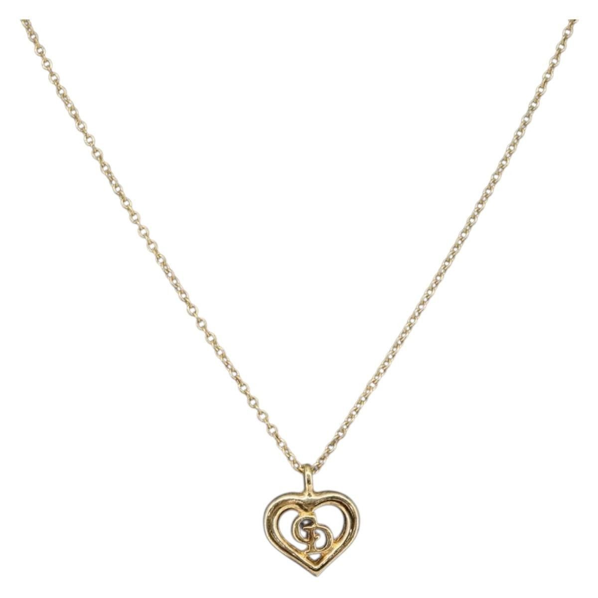 Dior Christian Dior CD Heart Necklace Metal Size ONE SIZE - 9 Thumbnail