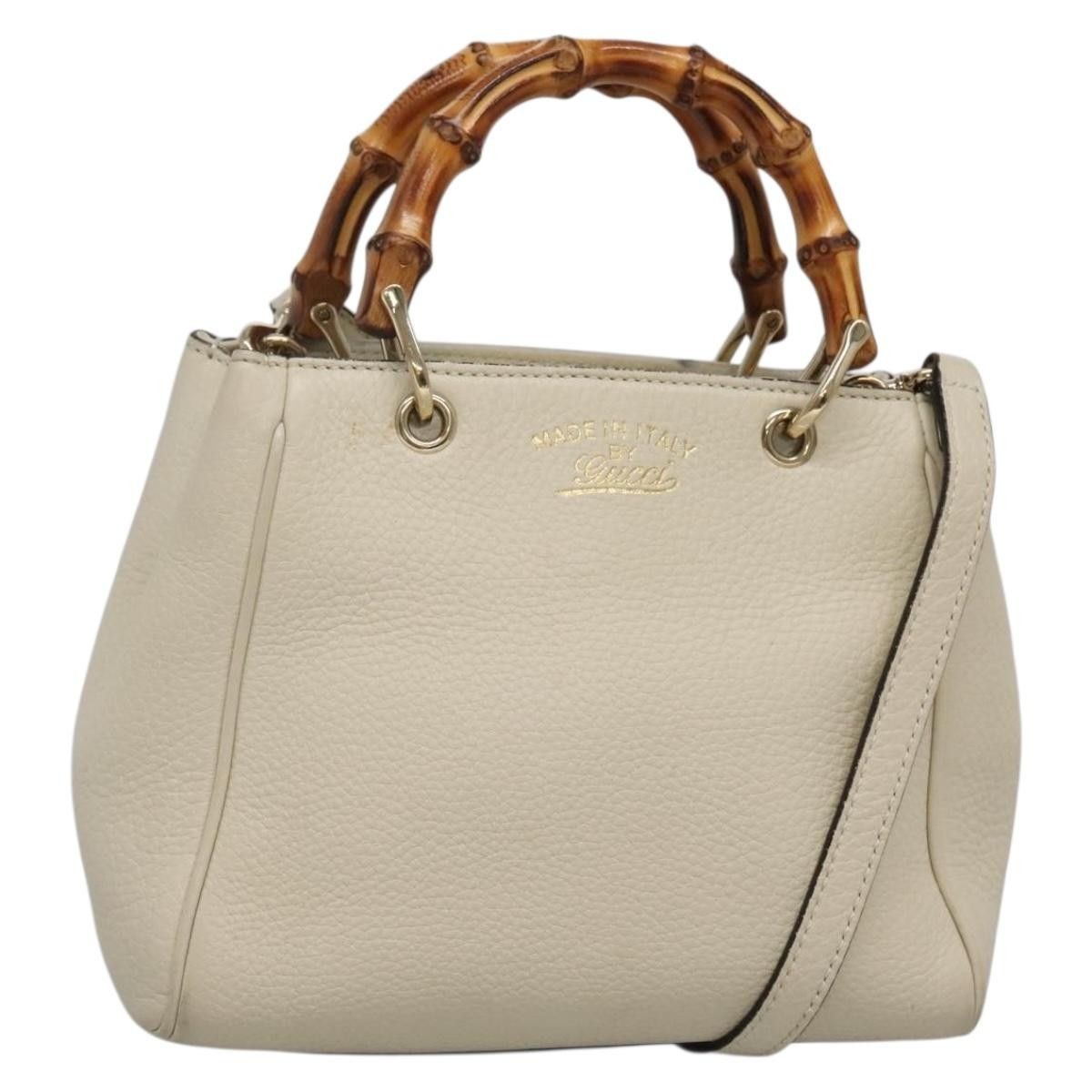 Gucci Gucci Bamboo shopper bag Leather Size ONE SIZE - 20 Thumbnail