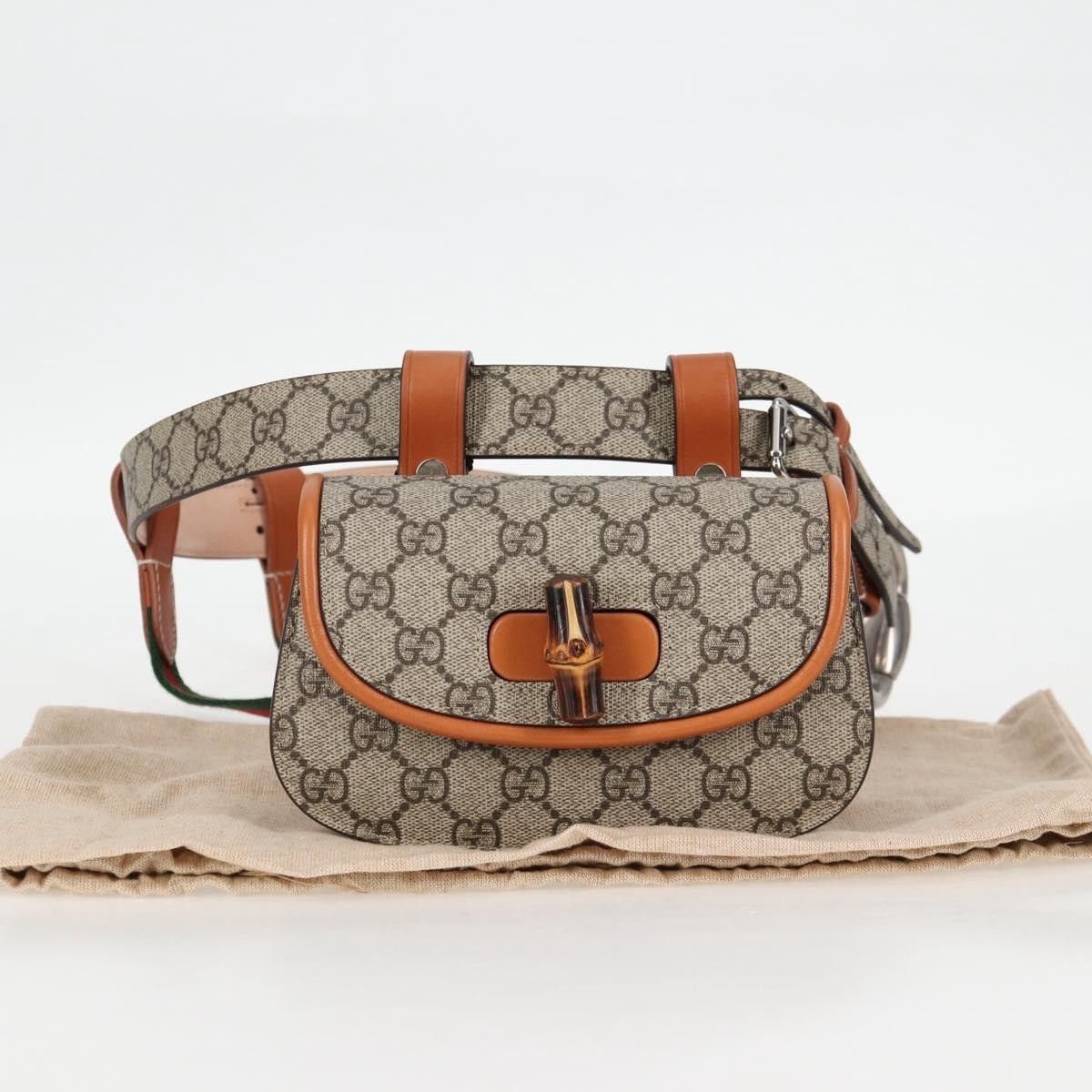 Gucci Gucci Bamboo 1947 Belt Bag GG Coated Canvas Size ONE SIZE - 13 Thumbnail