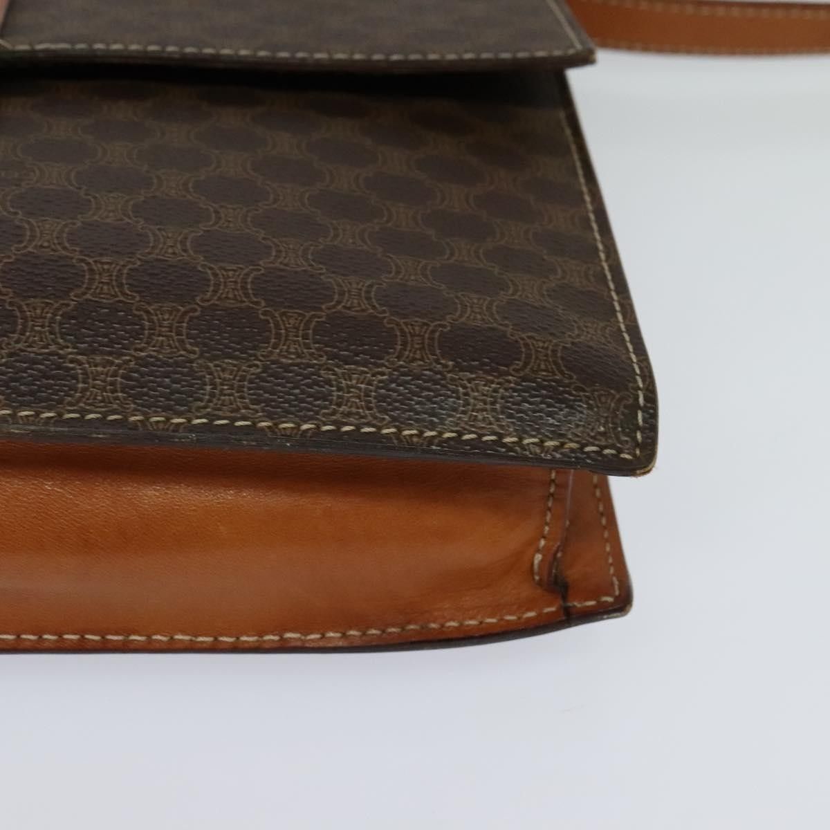 Celine Celine Vintage Macadam Shoulder Bag Canvas and Leather Size ONE SIZE - 9 Thumbnail