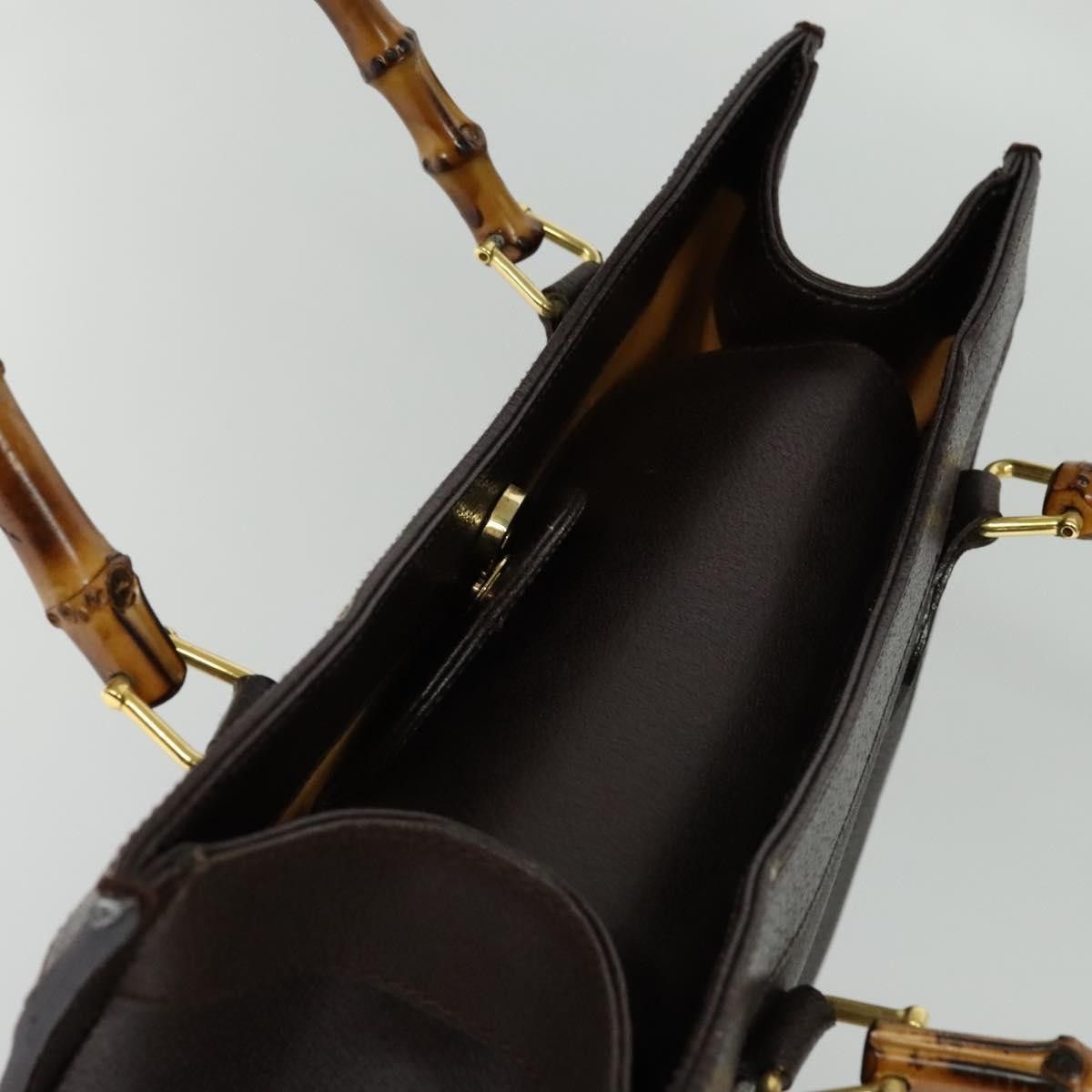 Gucci Gucci Bamboo Handle Tote Leather Size ONE SIZE - 15 Thumbnail