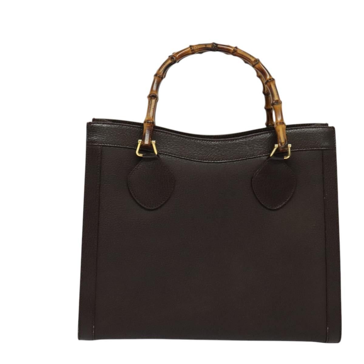 Gucci Gucci Bamboo Handle Tote Leather Size ONE SIZE - 2 Thumbnail