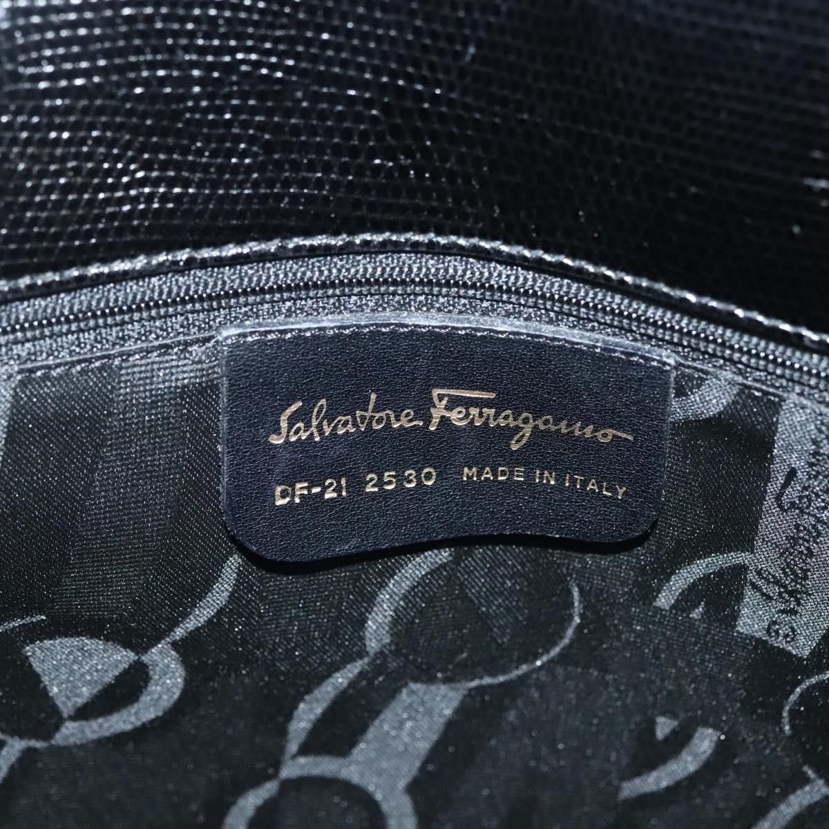 Salvatore Ferragamo Salvatore Ferragamo Vintage Vara Bow Tote Lizard Embossed Leather Size ONE SIZE - 6 Thumbnail