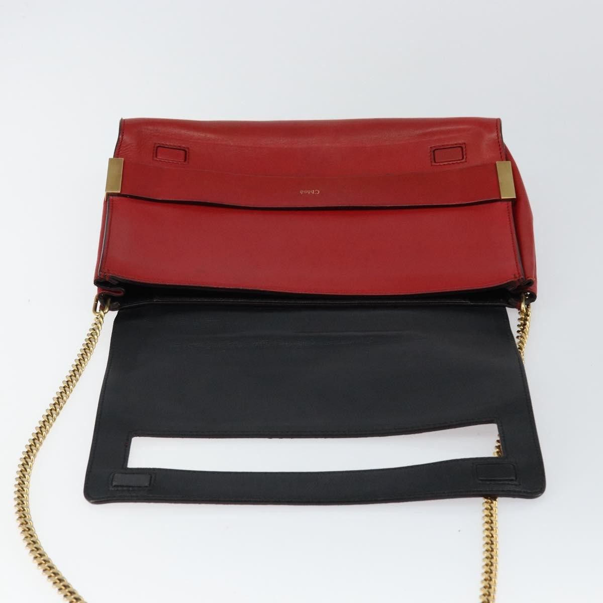 Chloe Chloe Elle Chain Clutch Leather Size ONE SIZE - 14 Thumbnail