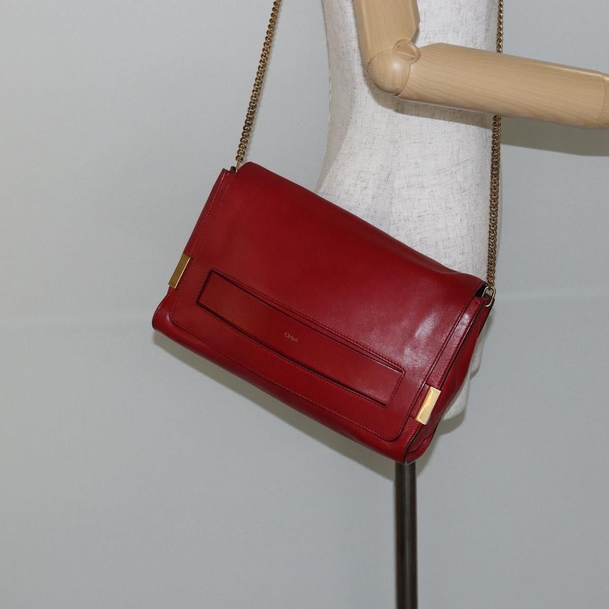 Chloe Chloe Elle Chain Clutch Leather Size ONE SIZE - 13 Thumbnail