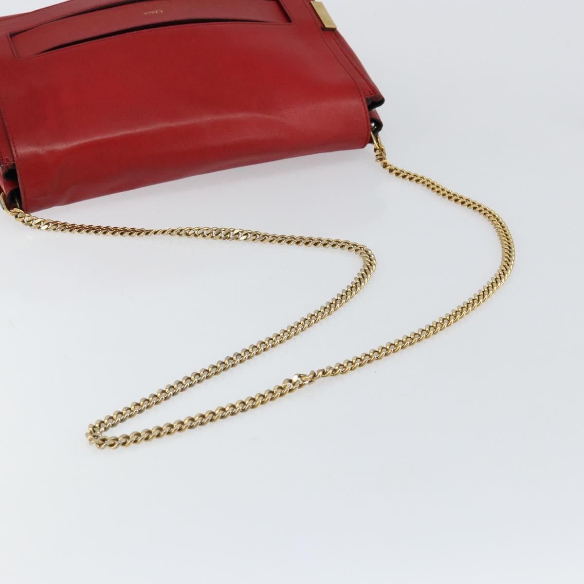 Chloe Chloe Elle Chain Clutch Leather Size ONE SIZE - 8 Thumbnail