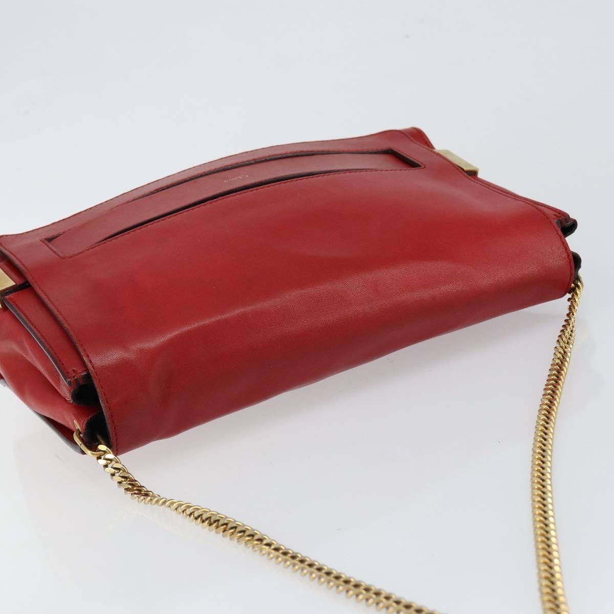 Chloe Chloe Elle Chain Clutch Leather Size ONE SIZE - 16 Thumbnail