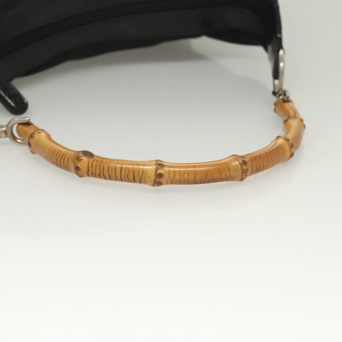 Gucci Gucci Vintage Bamboo Shoulder Bag Nylon Size ONE SIZE - 8 Thumbnail
