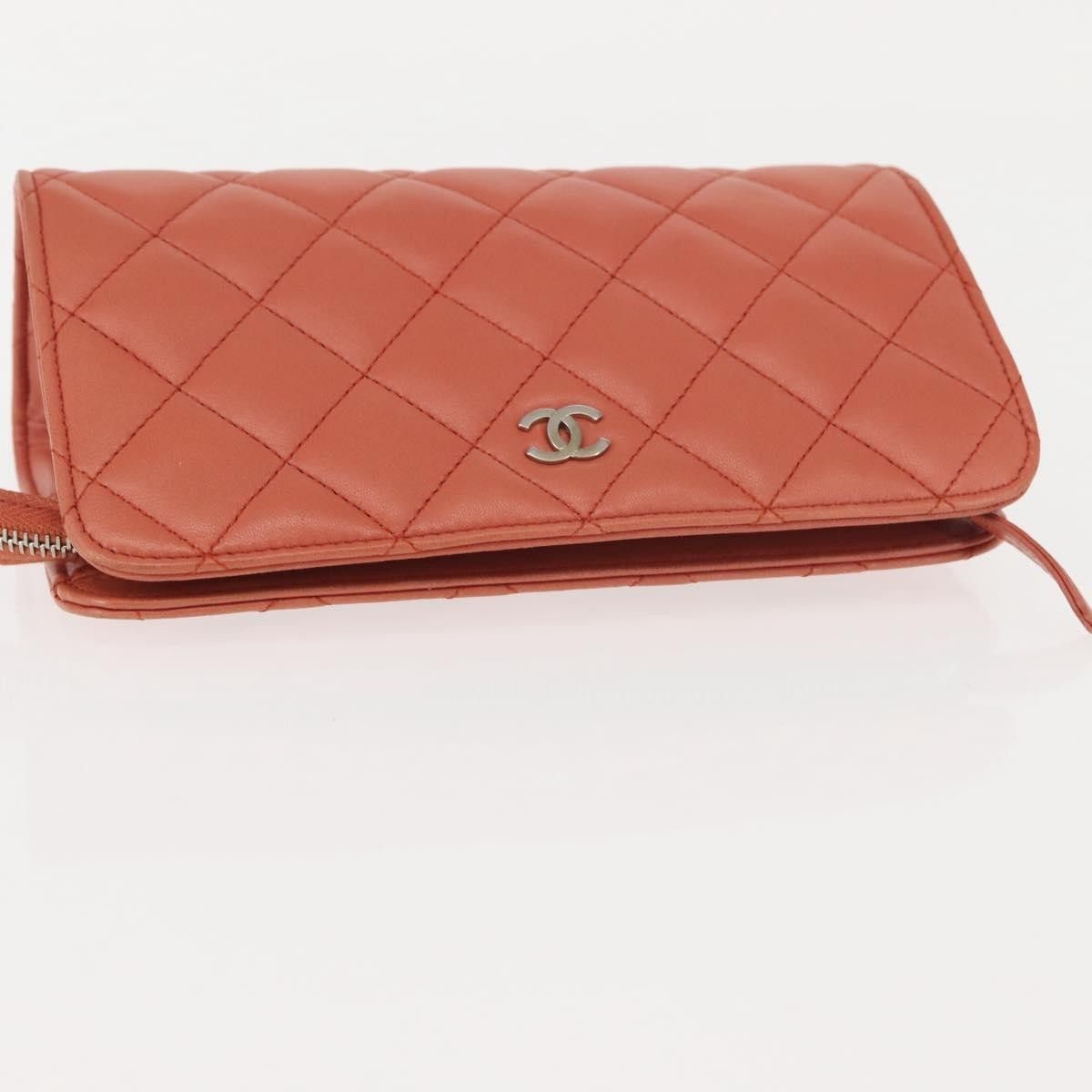 Chanel Chanel Classic Double Pocket Zip Pouch Quilted Lambskin Size ONE SIZE - 8 Thumbnail