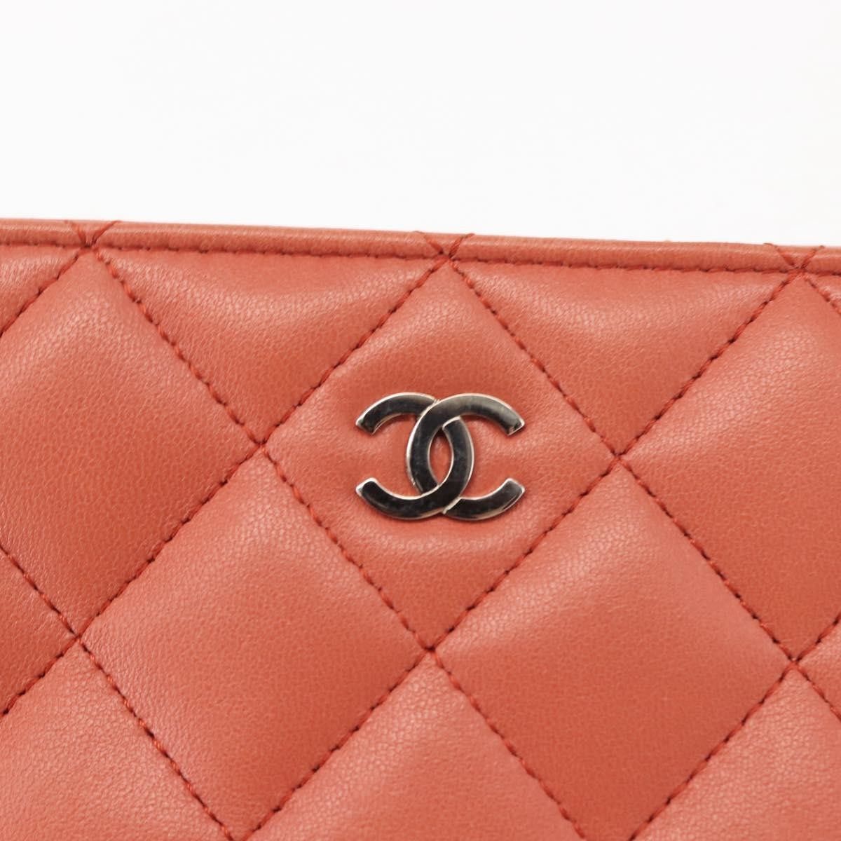 Chanel Chanel Classic Double Pocket Zip Pouch Quilted Lambskin Size ONE SIZE - 14 Thumbnail