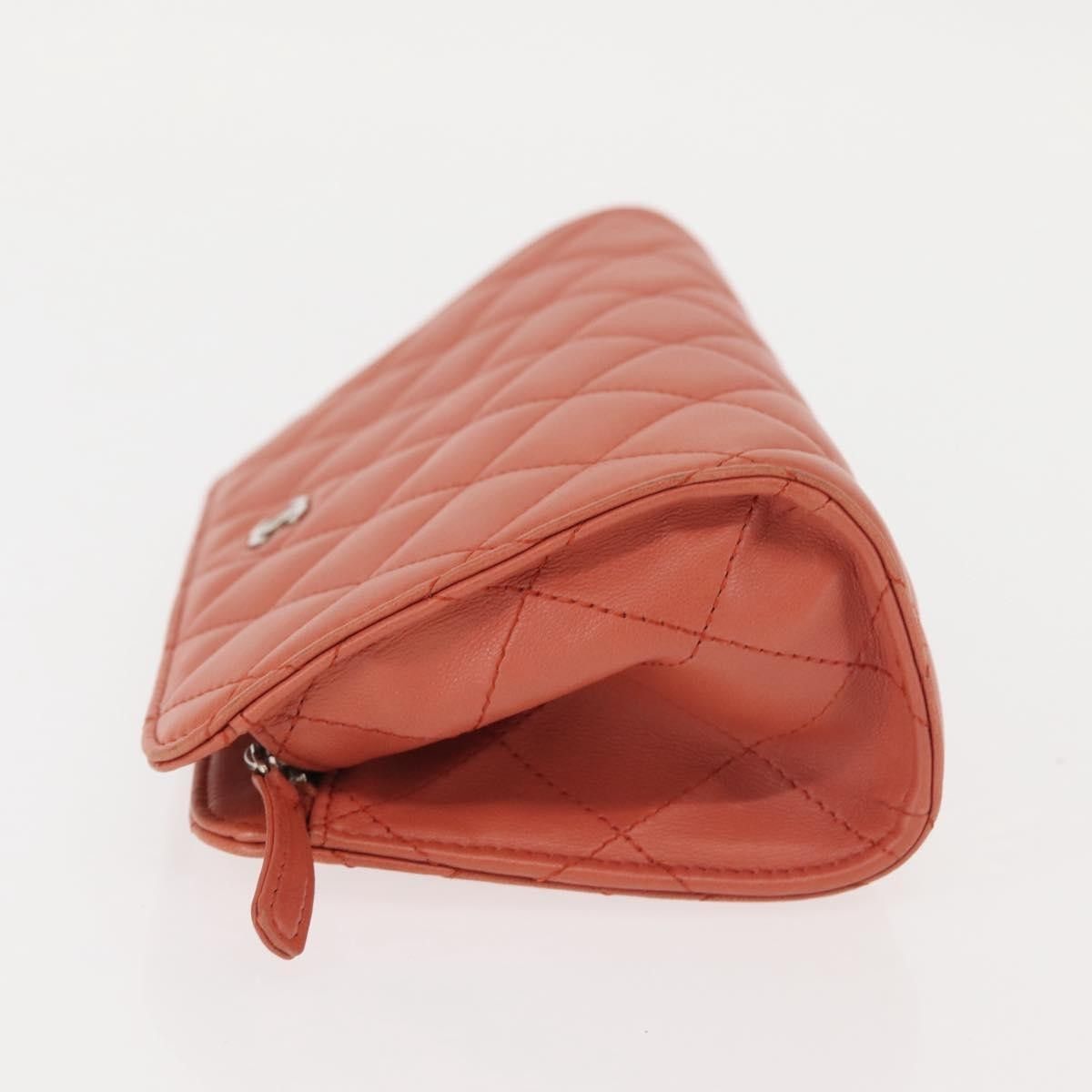 Chanel Chanel Classic Double Pocket Zip Pouch Quilted Lambskin Size ONE SIZE - 4 Thumbnail