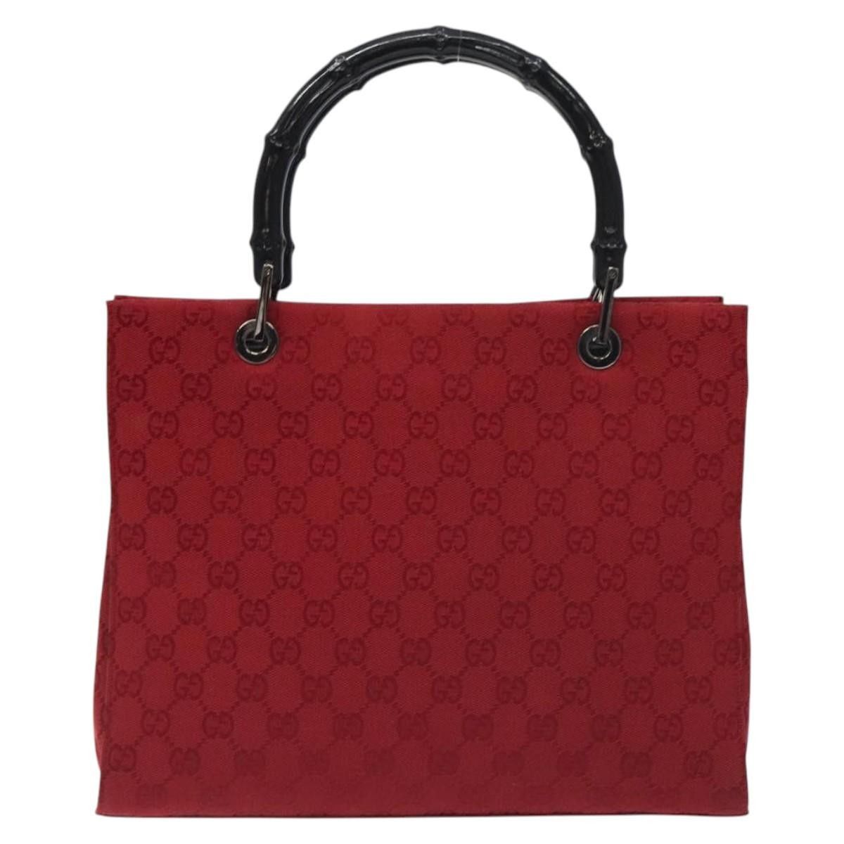 Gucci Gucci Vintage Bamboo Handle Tote Canvas Size ONE SIZE - 18 Thumbnail