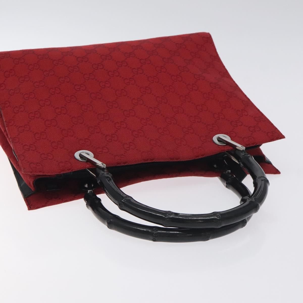 Gucci Gucci Vintage Bamboo Handle Tote Canvas Size ONE SIZE - 15 Thumbnail