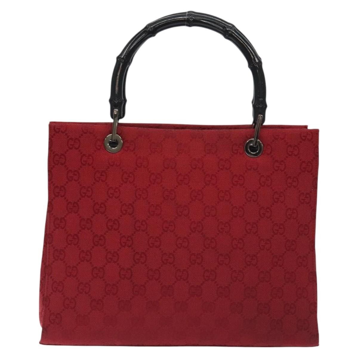 Gucci Gucci Vintage Bamboo Handle Tote Canvas Size ONE SIZE - 2 Thumbnail