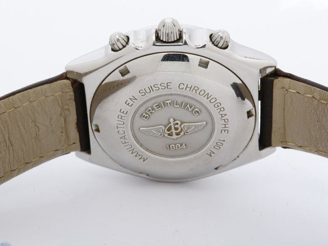 Breitling Breitling Chronomat Chronometer Automatic Watch stainless Steel Dial and leather bracelet Size ONE SIZE - 6 Thumbnail
