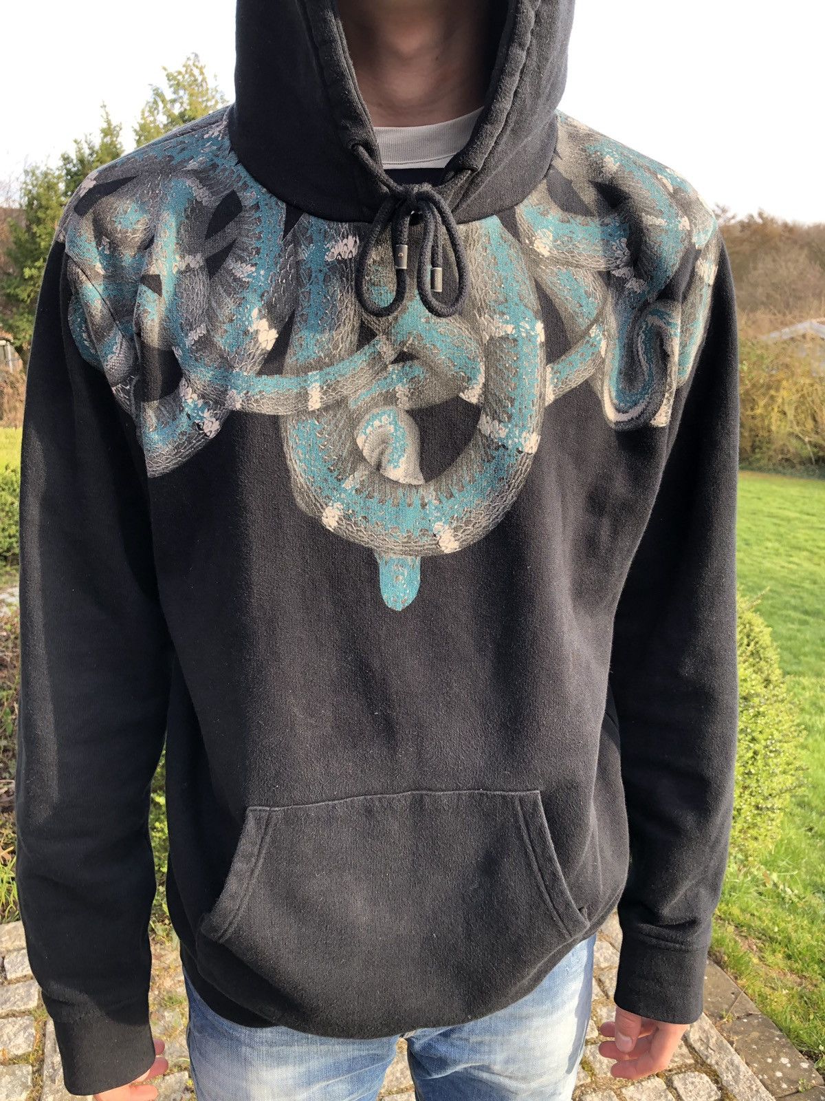 Marcelo burlon snake hoodie