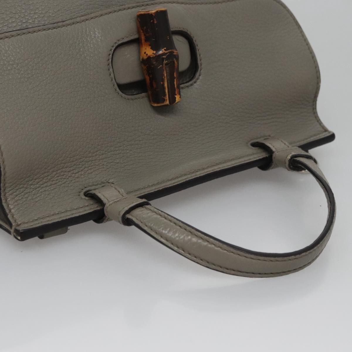 Gucci Gucci Bamboo Daily Top Handle Bag Leather Size ONE SIZE - 15 Thumbnail