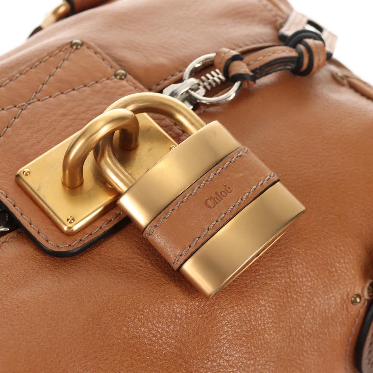 Chloe Chloe Paddington Lock Handbag Leather Size ONE SIZE - 15 Thumbnail