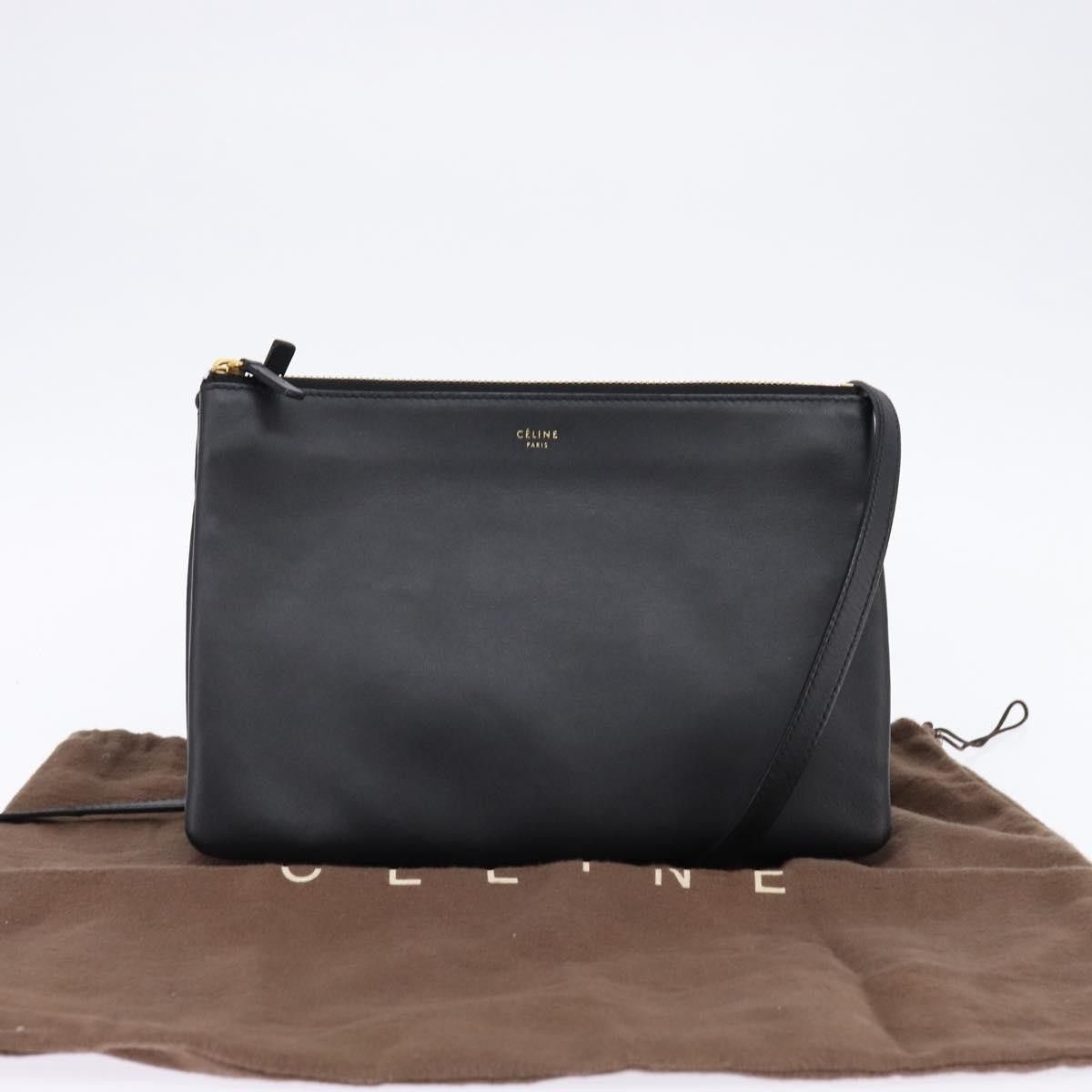 Celine Celine Trio Crossbody Bag Leather Size ONE SIZE - 13 Thumbnail
