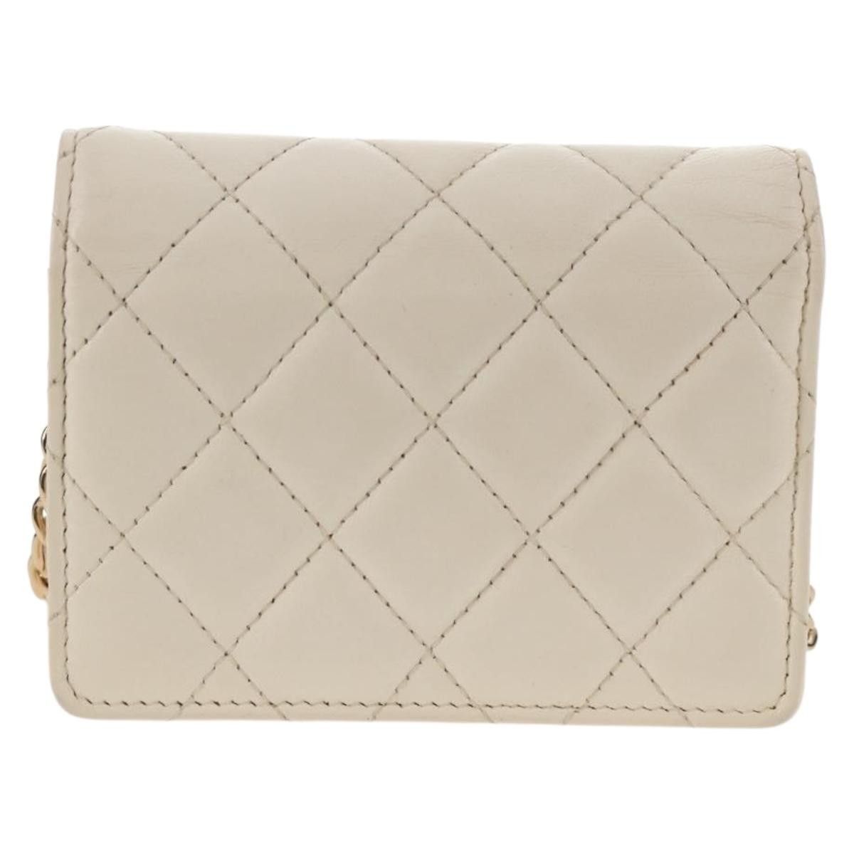 Chanel Chanel Camellia Bow Flap Card Holder with Chain Quilted Lambskin Size ONE SIZE - 2 Thumbnail