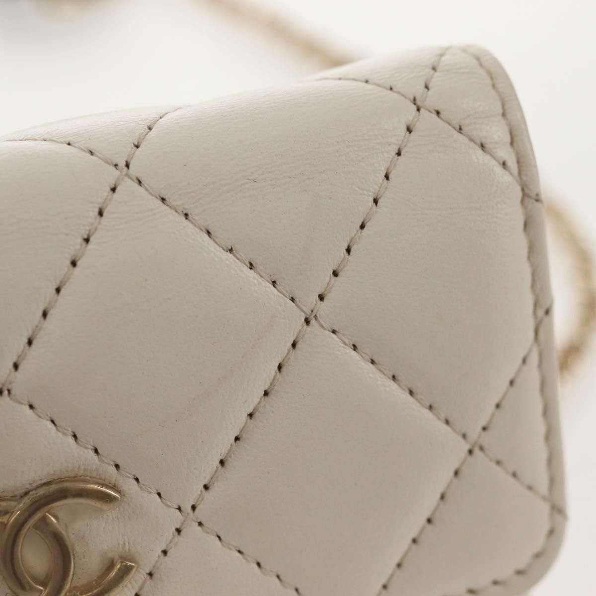 Chanel Chanel Camellia Bow Flap Card Holder with Chain Quilted Lambskin Size ONE SIZE - 20 Thumbnail