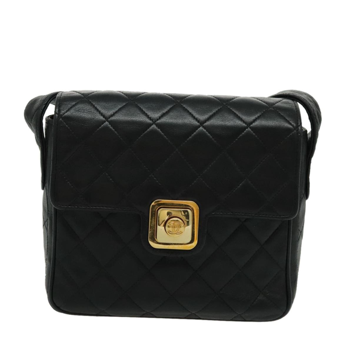 Chanel Chanel Vintage CC Pushlock Flap Bag Quilted Lambskin Size ONE SIZE - 20 Thumbnail