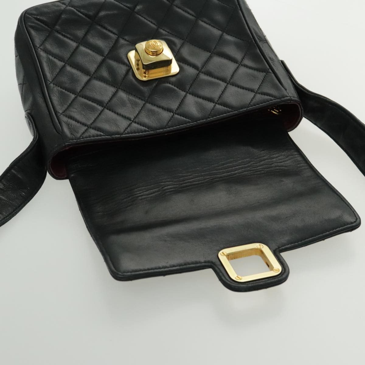 Chanel Chanel Vintage CC Pushlock Flap Bag Quilted Lambskin Size ONE SIZE - 22 Thumbnail