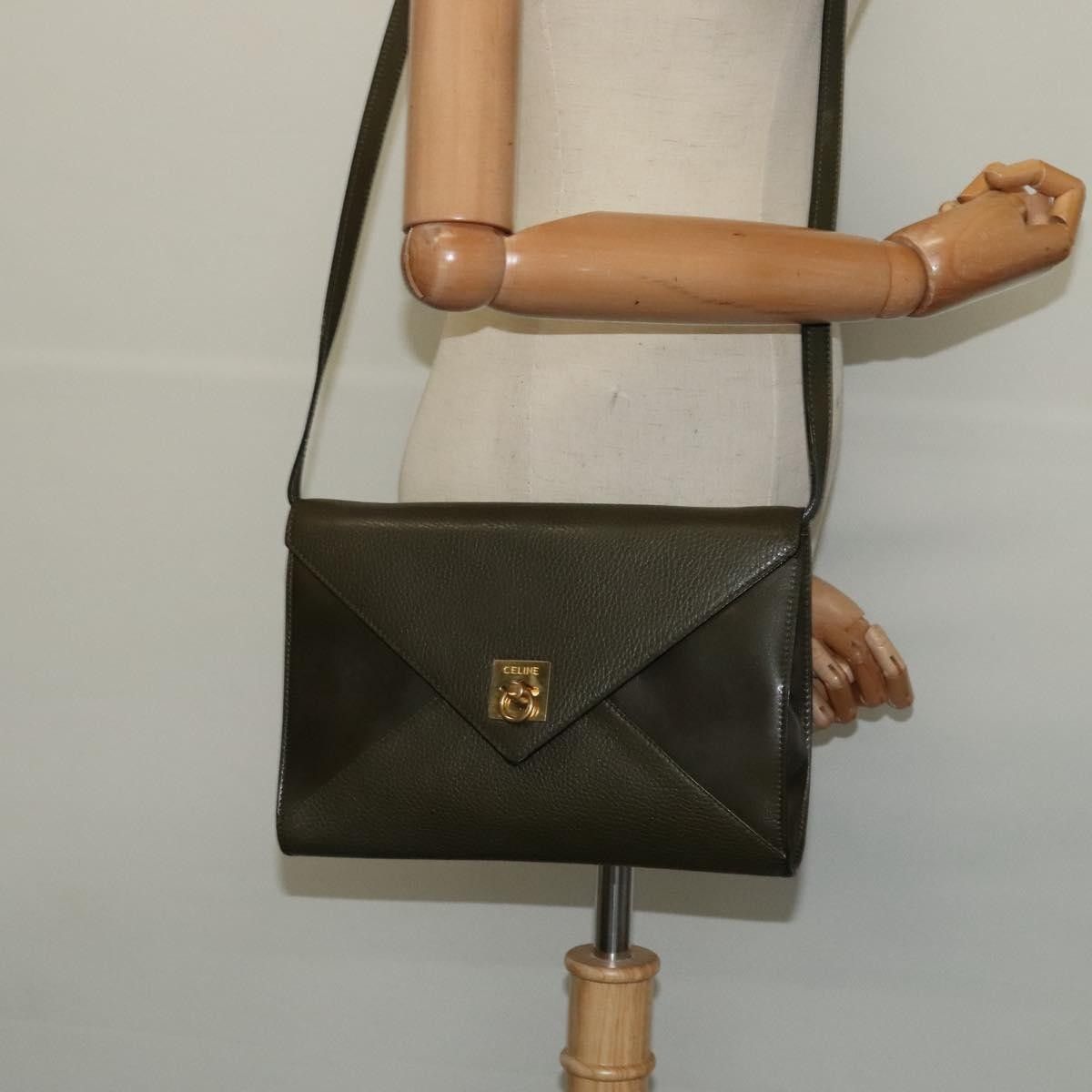 Celine Celine Envelope Shoulder Bag Leather Size ONE SIZE - 14 Thumbnail
