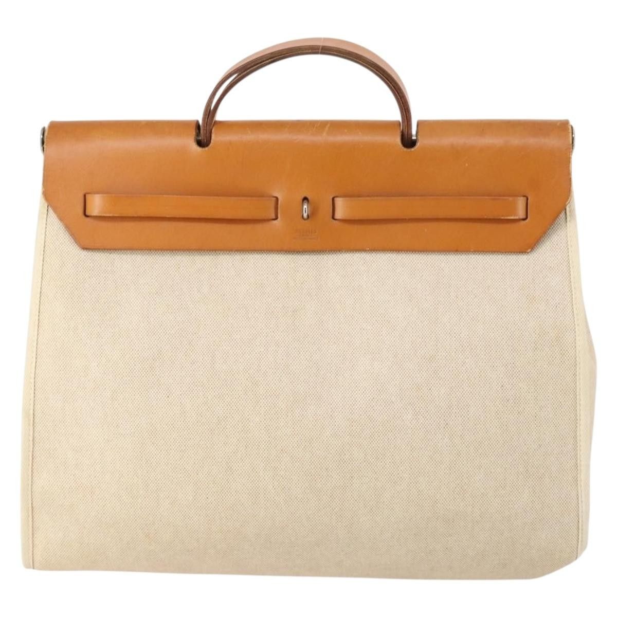 Hermes Hermes Herbag Toile and Leather Size ONE SIZE - 2 Thumbnail