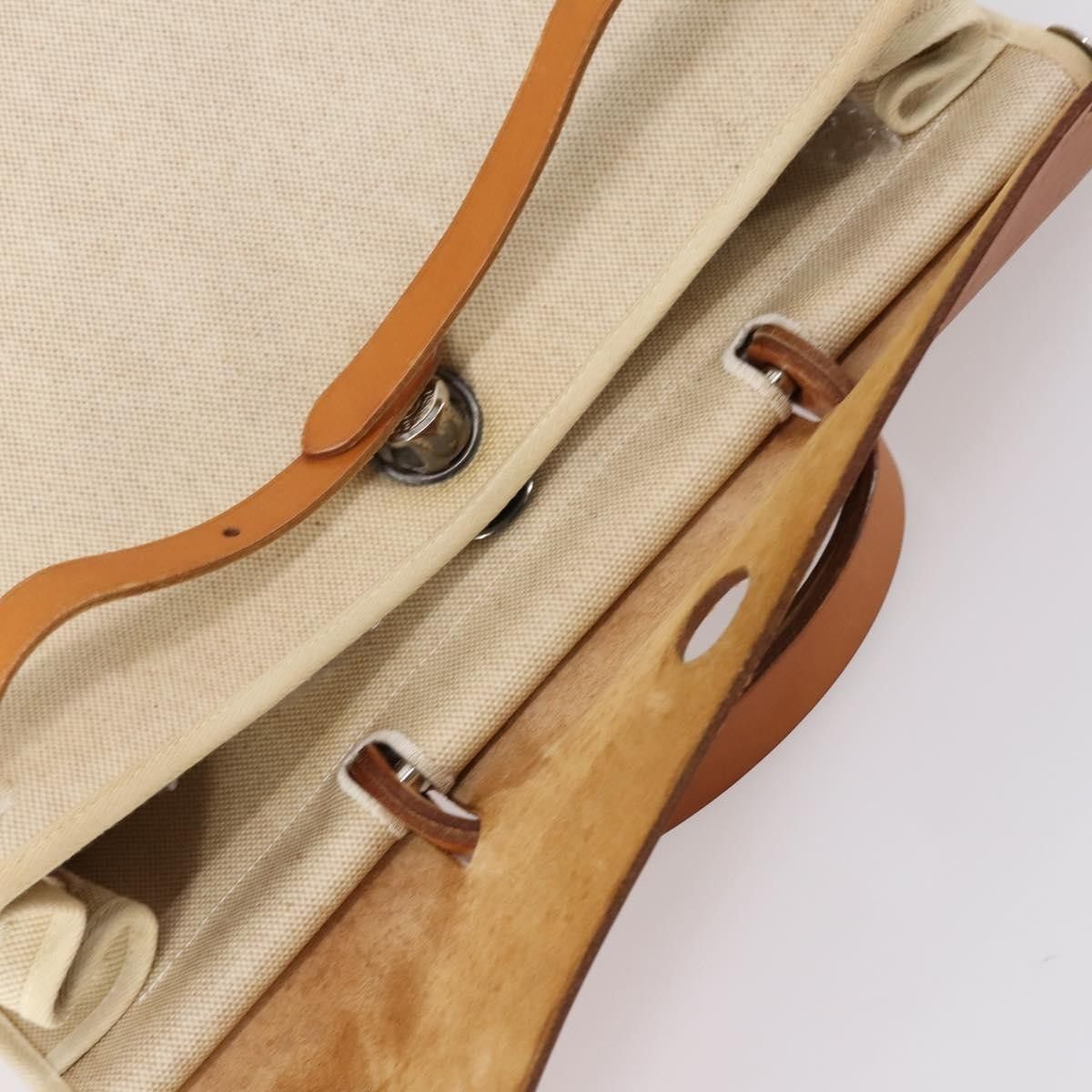 Hermes Hermes Herbag Toile and Leather Size ONE SIZE - 18 Thumbnail