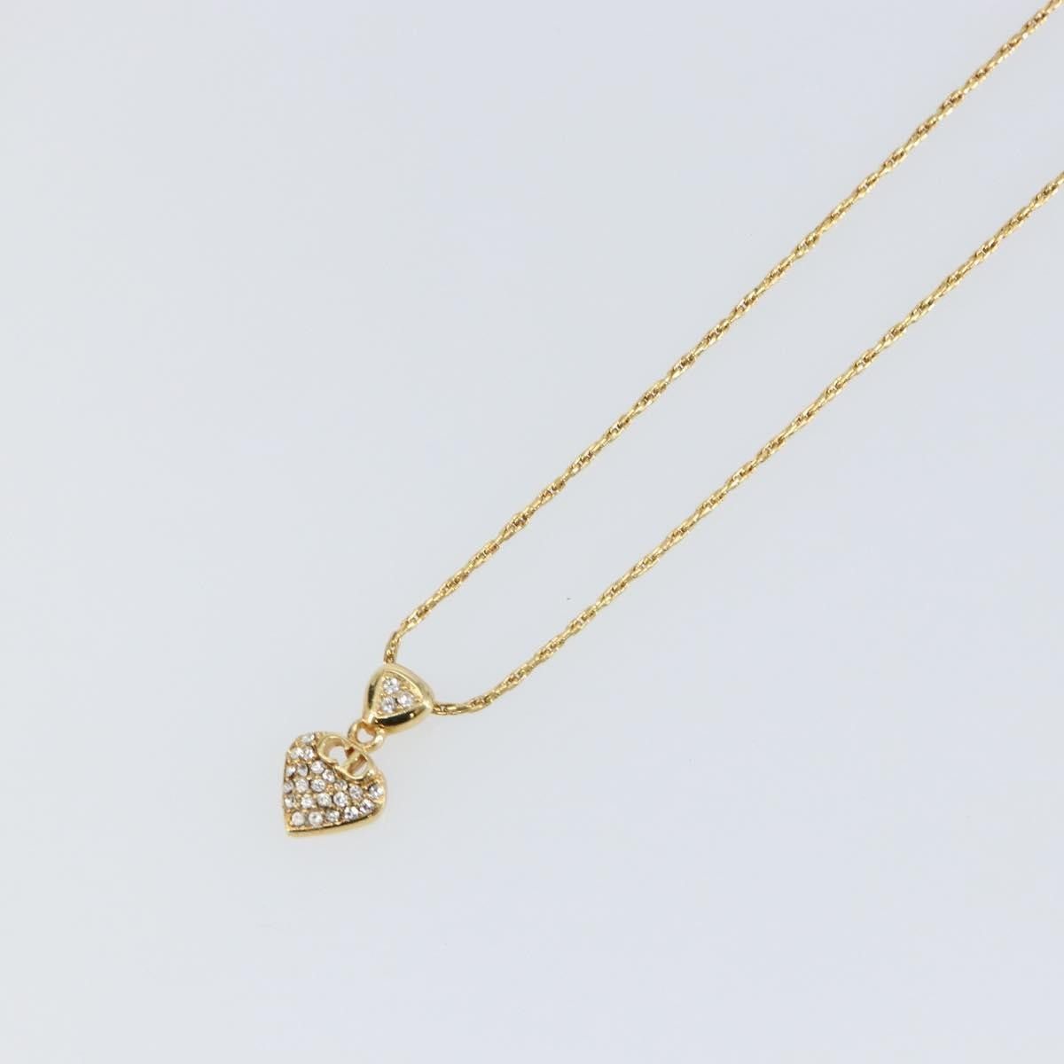 Dior Christian Dior CD Pendant Necklace Metal and Crystals Size ONE SIZE - 9 Thumbnail