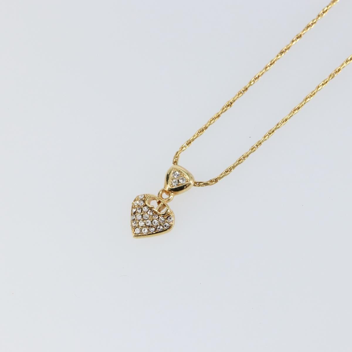 Dior Christian Dior CD Pendant Necklace Metal and Crystals Size ONE SIZE - 7 Thumbnail