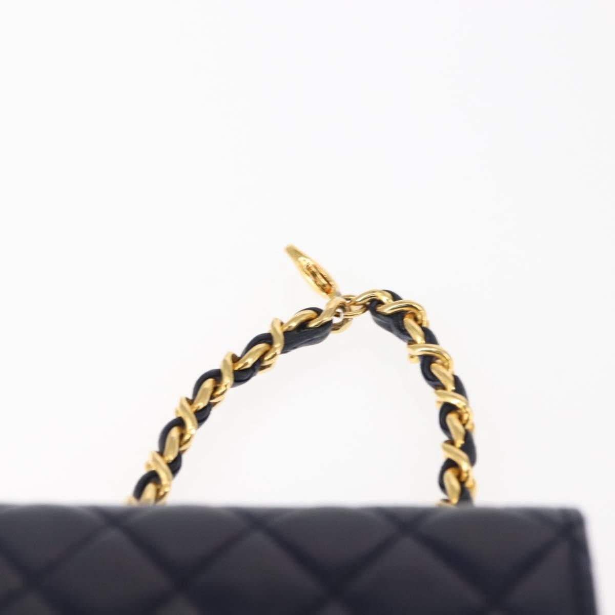 Chanel Chanel Square Classic Single Flap Top Handle Bag Quilted Lambskin Size ONE SIZE - 15 Thumbnail