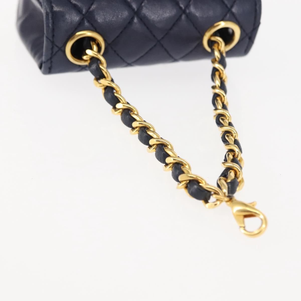 Chanel Chanel Square Classic Single Flap Top Handle Bag Quilted Lambskin Size ONE SIZE - 7 Thumbnail