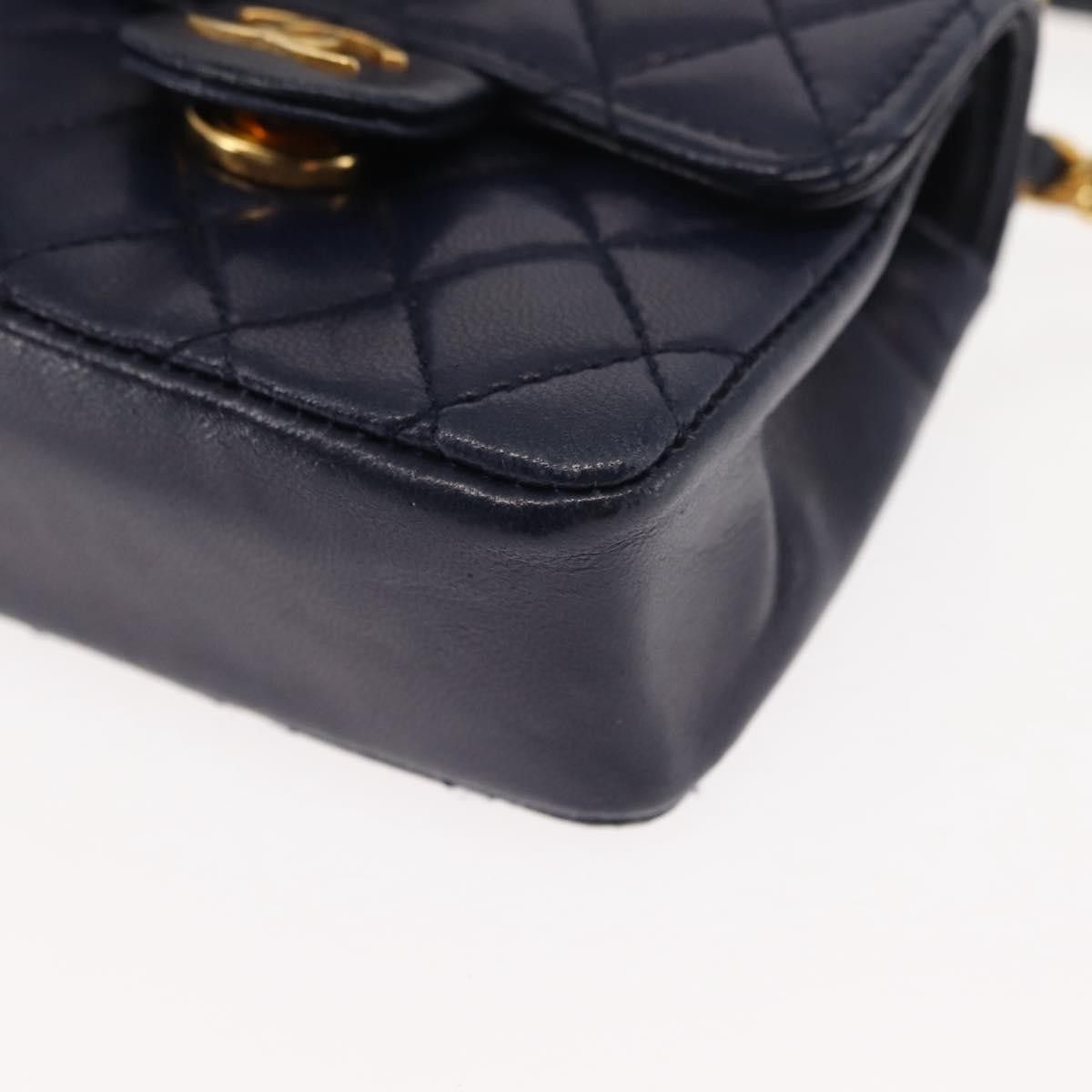 Chanel Chanel Square Classic Single Flap Top Handle Bag Quilted Lambskin Size ONE SIZE - 9 Thumbnail