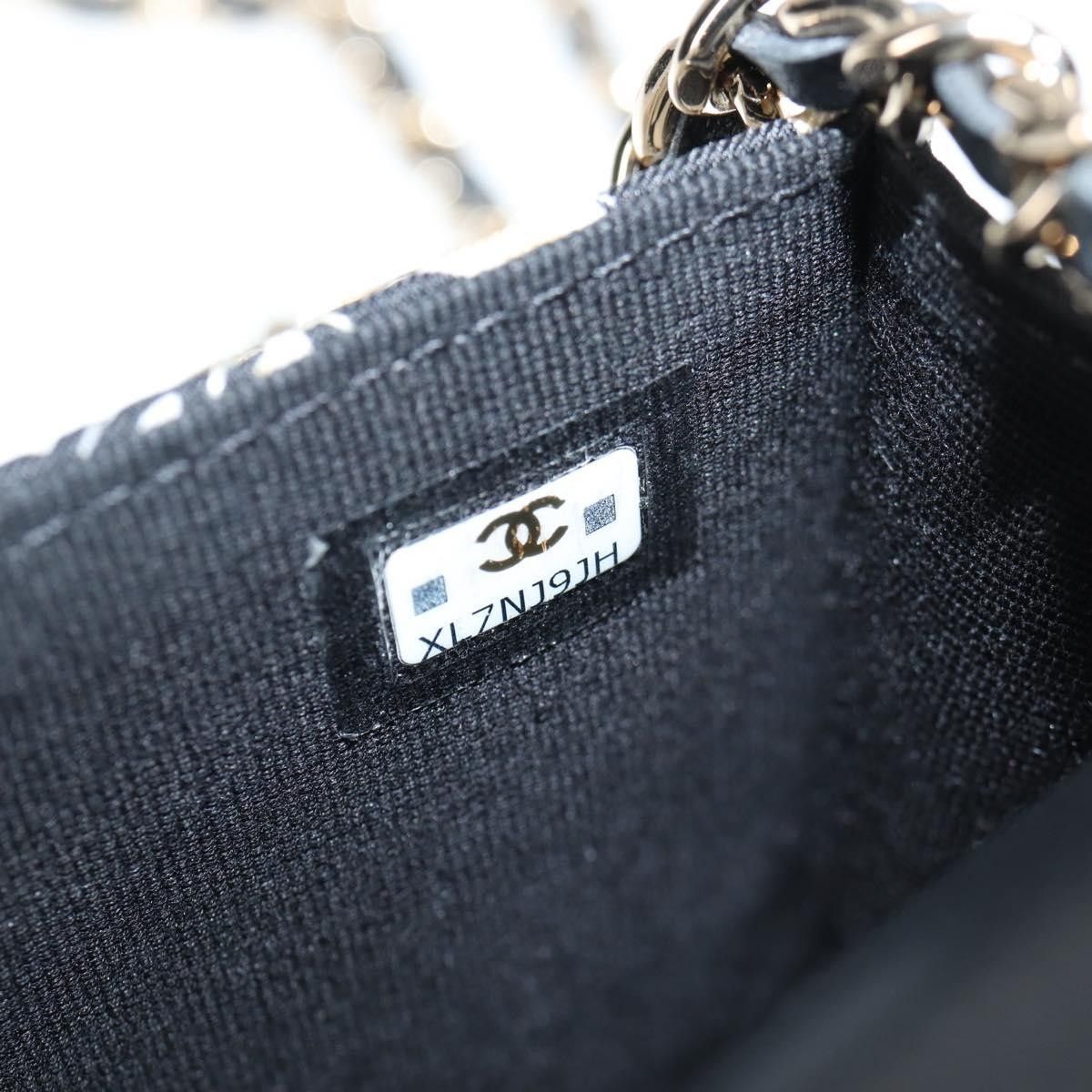 Chanel Chanel Flap Card Holder on Chain Quilted Printed Canvas Size ONE SIZE - 7 Thumbnail