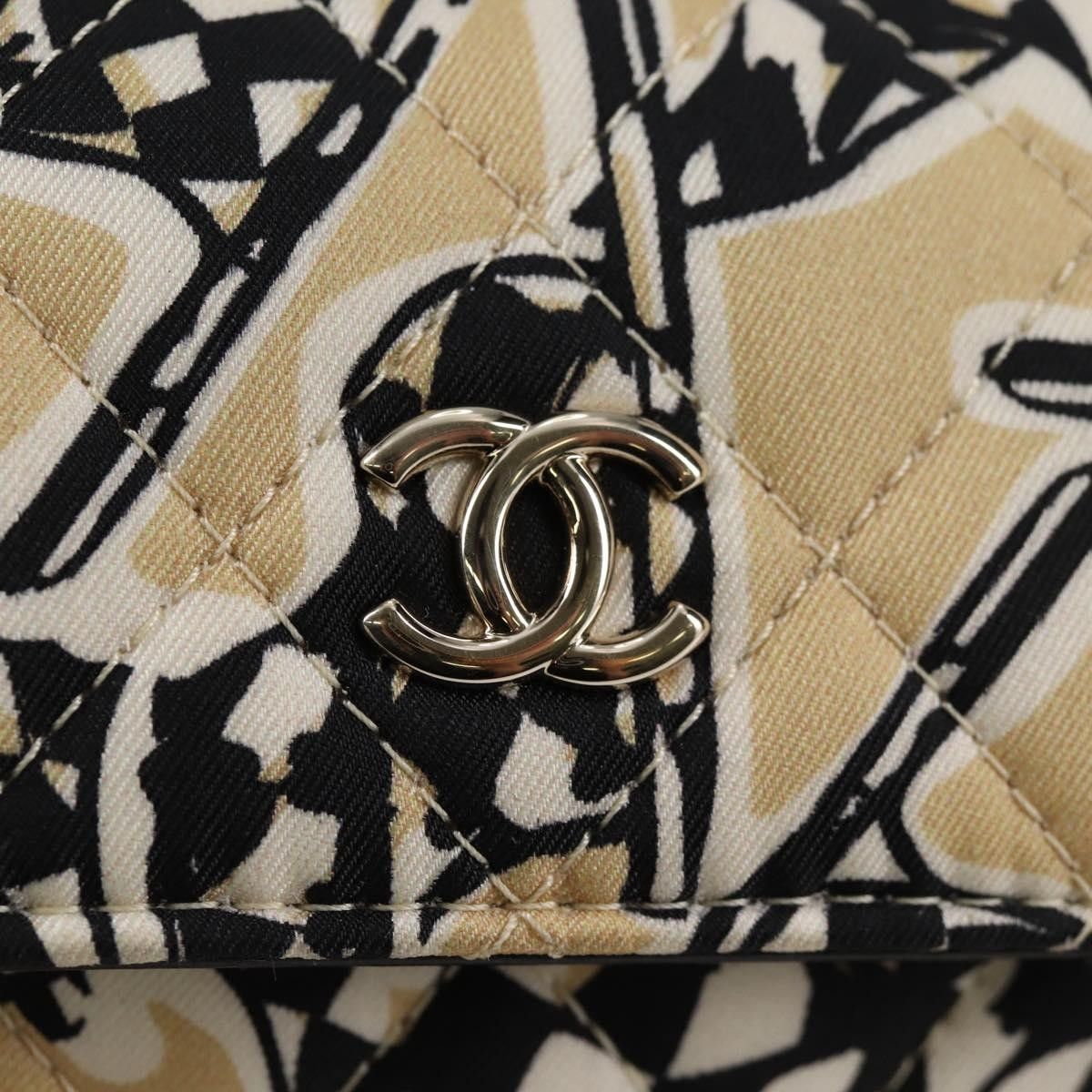 Chanel Chanel Flap Card Holder on Chain Quilted Printed Canvas Size ONE SIZE - 13 Thumbnail
