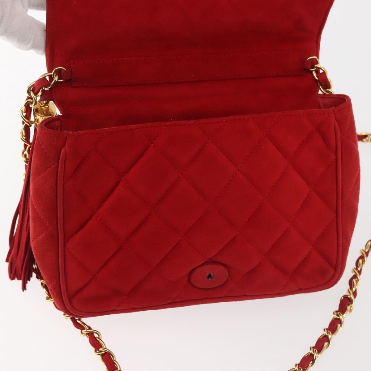 Chanel Chanel Vintage Tassel Full Flap Shoulder Bag Quilted Suede Size ONE SIZE - 22 Thumbnail