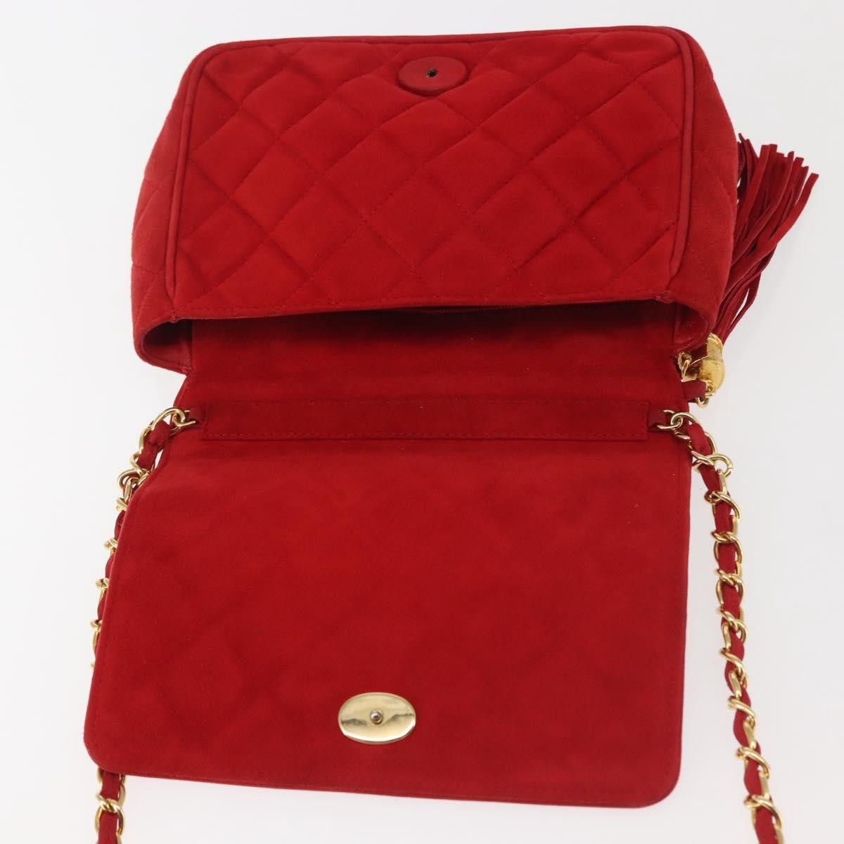 Chanel Chanel Vintage Tassel Full Flap Shoulder Bag Quilted Suede Size ONE SIZE - 20 Thumbnail