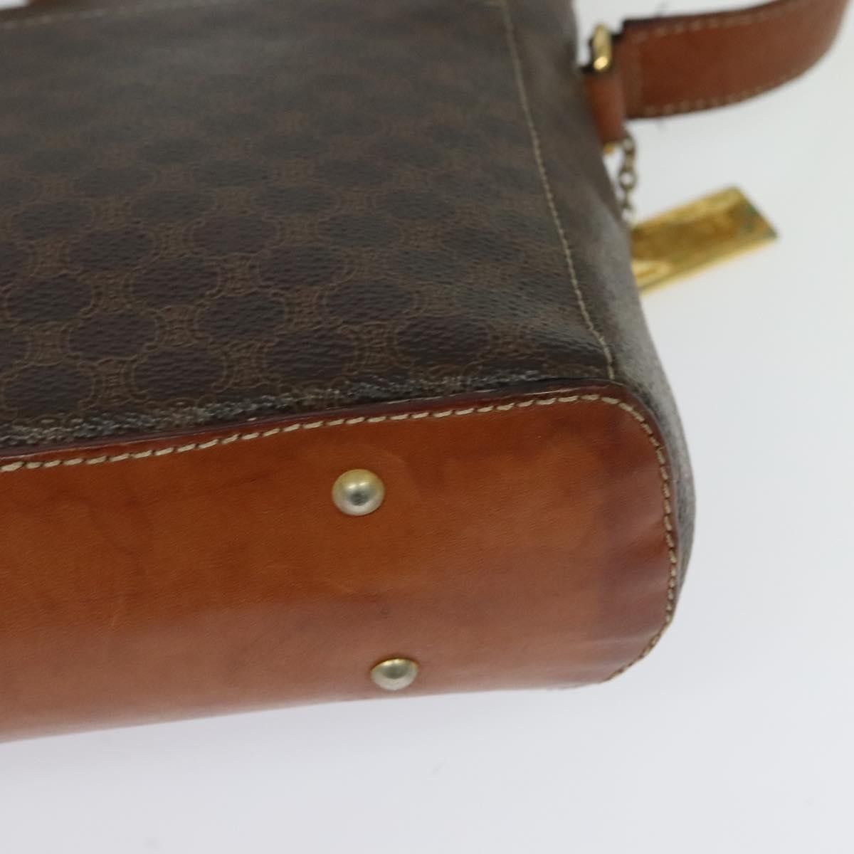 Celine Celine Vintage Macadam Shoulder Bag Canvas and Leather Size ONE SIZE - 12 Thumbnail