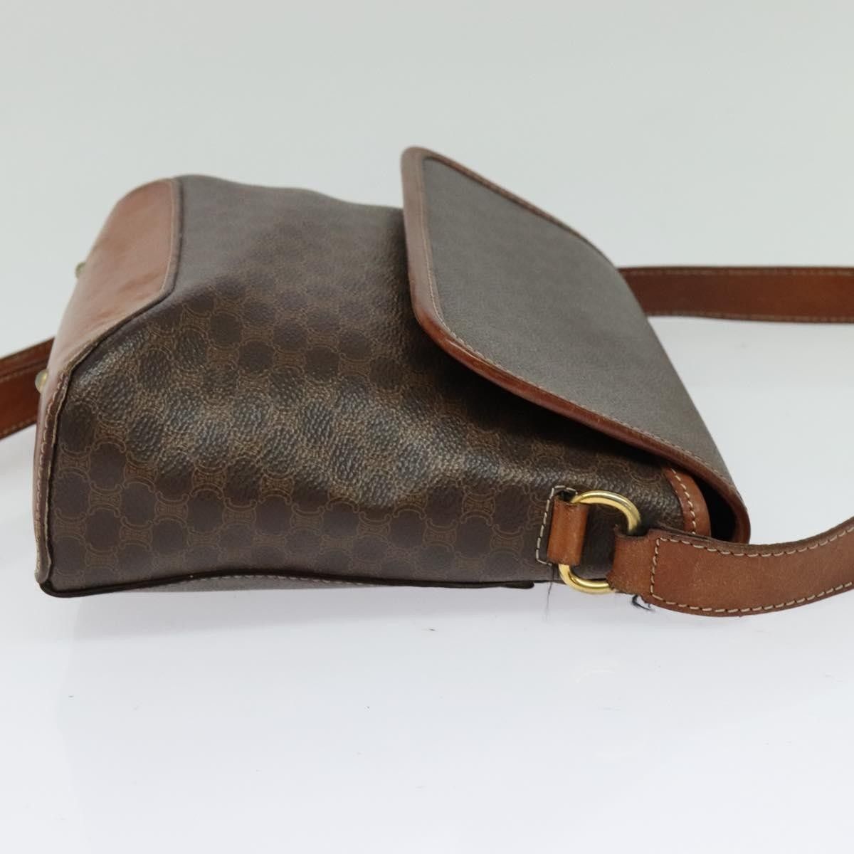 Celine Celine Vintage Macadam Shoulder Bag Canvas and Leather Size ONE SIZE - 4 Thumbnail