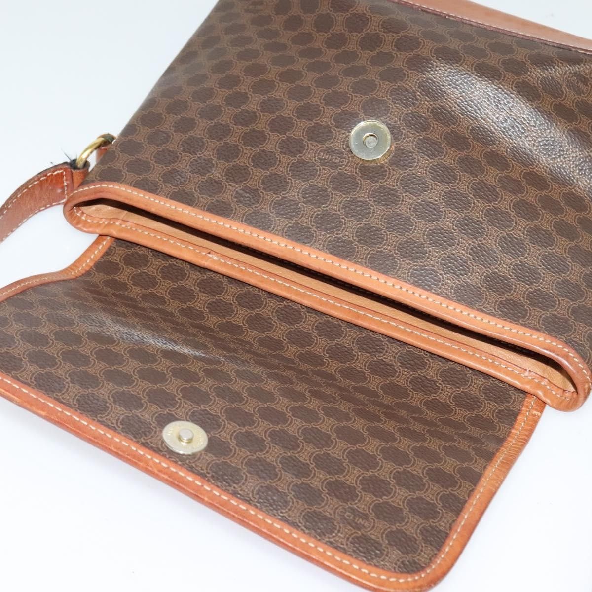 Celine Celine Vintage Macadam Shoulder Bag Canvas and Leather Size ONE SIZE - 20 Thumbnail