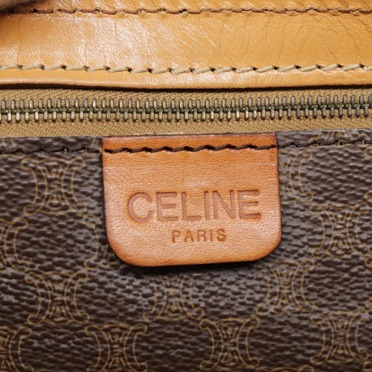 Celine Celine Vintage Boston Bag Macadam Coated Canvas Size ONE SIZE - 6 Thumbnail